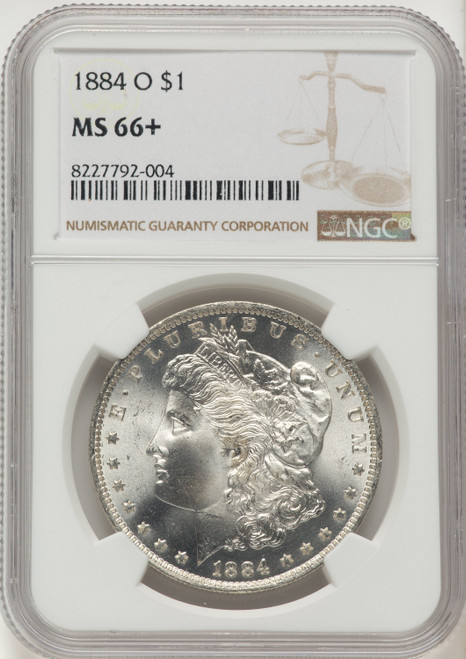 1884-O Morgan Dollar NGC MS66+