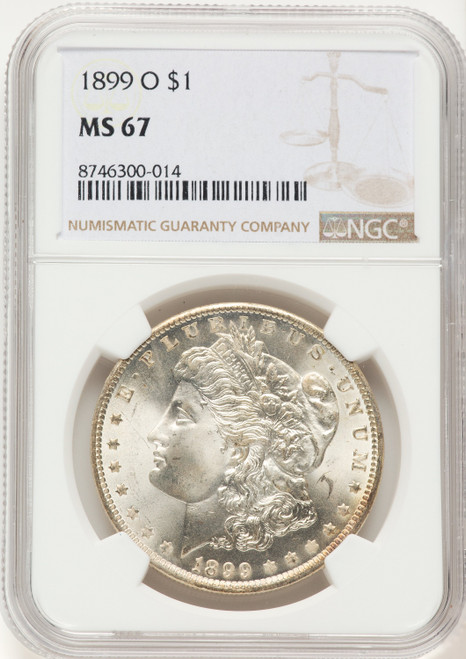 1899-O Morgan Dollar NGC MS67