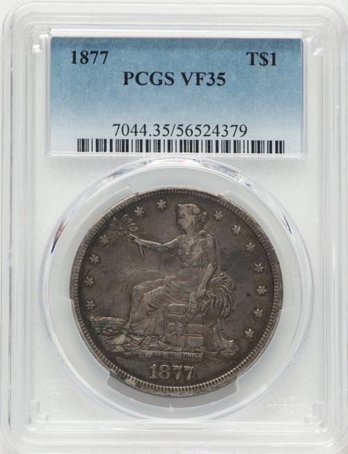1877 T$1 Trade Dollar PCGS VF35