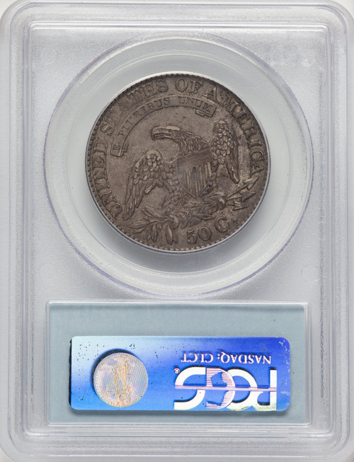 1828 50C Sq Base 2 Sm 8 Lg Let Bust Half Dollar PCGS AU55 - LCR Coin