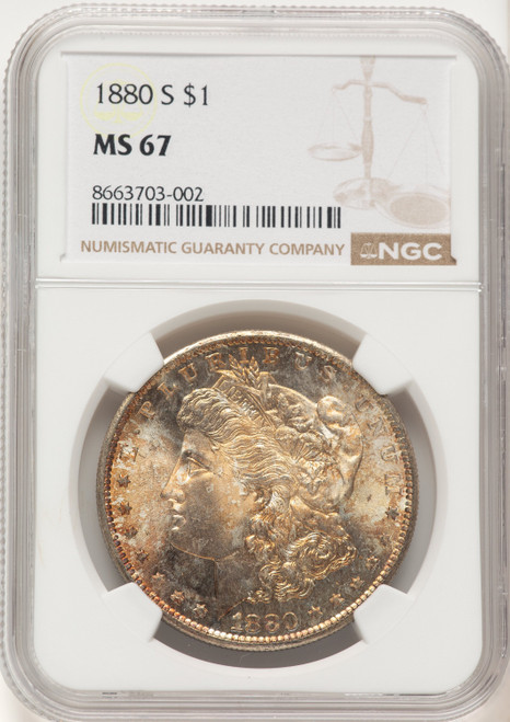 1880-S Morgan Dollar NGC MS67