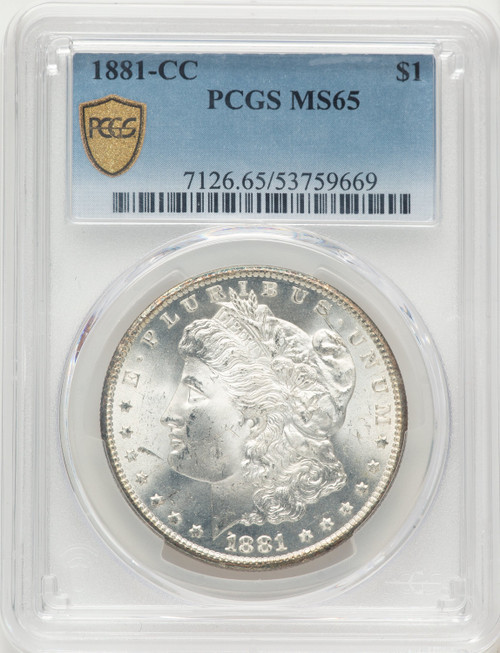 1881-CC Morgan Dollar PCGS MS65