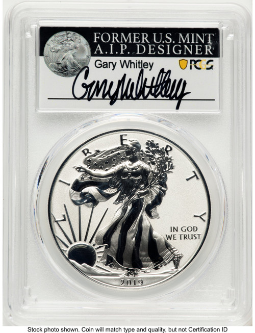 2019-S Enhanced Reverse Proof Silver Eagle 1 oz FS Gary Whitley PCGS PR70