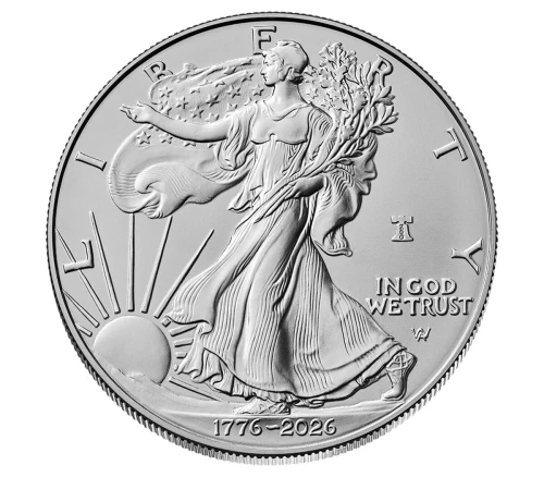 2026-W 1 oz Enhanced Silver Eagle 250 Liberty Bell MS70/SP70 (1776-2026)