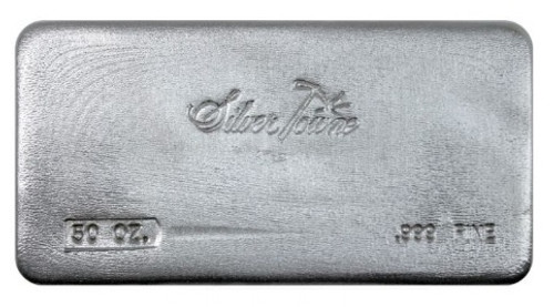 50 oz SilverTowne Poured Silver Bar