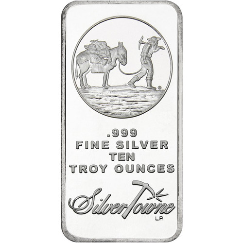 10 oz SilverTowne Prospector Silver Bar