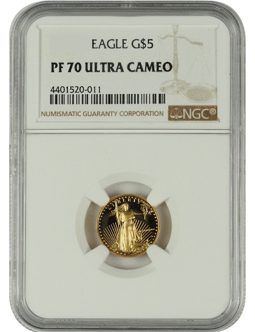 2016 1/10 oz U.S. Mint Proof Gold Eagle NGC PF70 Ultra Cameo