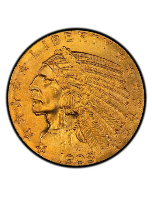 Random Date 1908-1929 Indian $5 Gold Eagle Coin AU