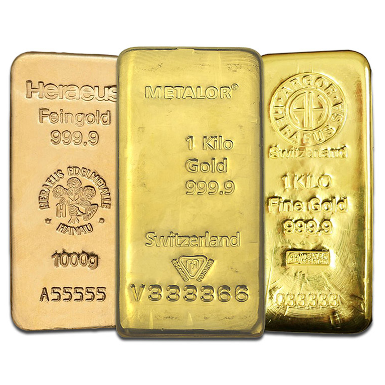1万円引　金塊　ゴールド　イミテーション　1キロ 1 Kilo Gold Bar 32.15 oz .9999 Pure LBMA Good Delivery | LCR Coin