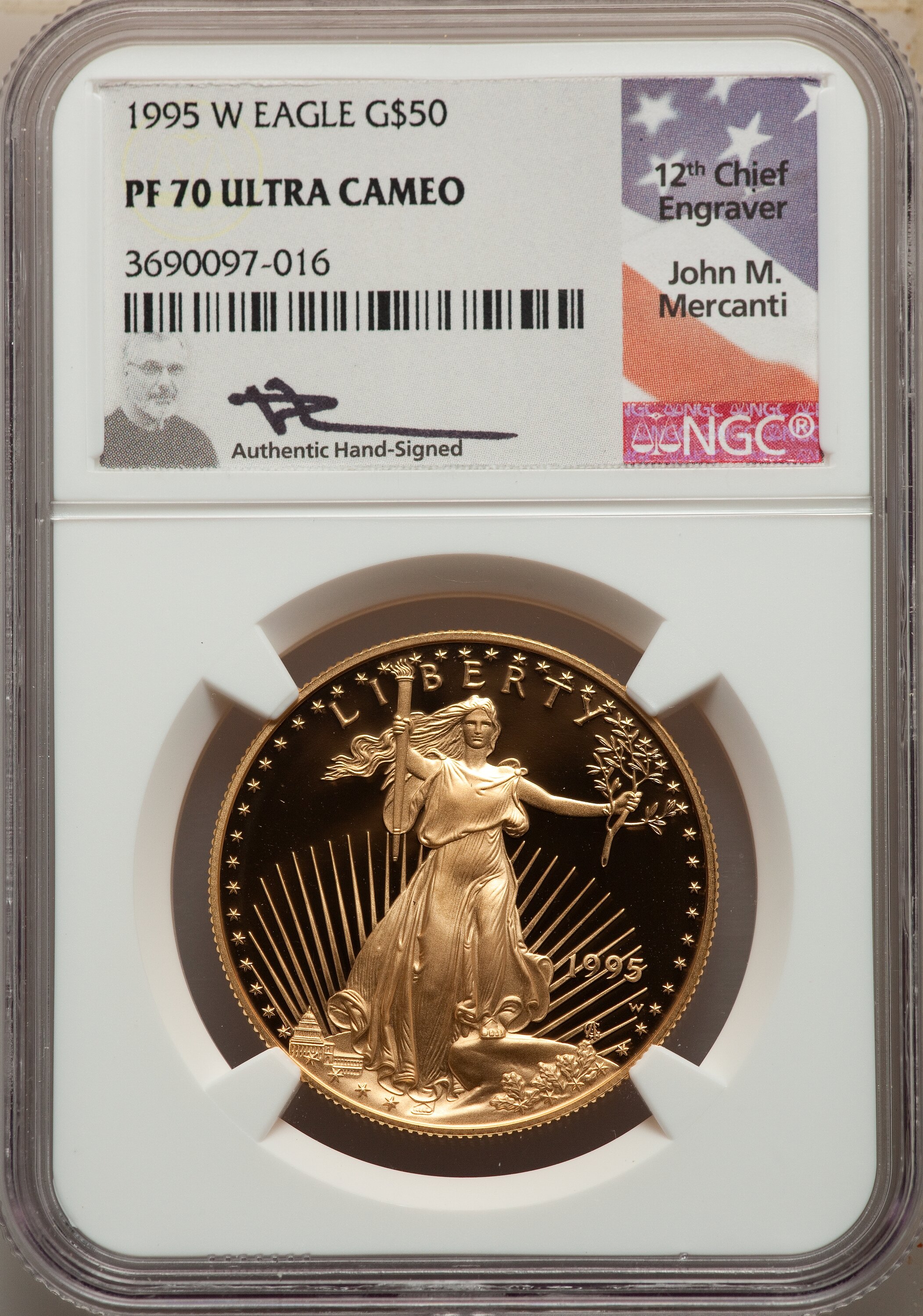 1995-W Complete 5 Coin American Gold and Silver Eagle 10th
