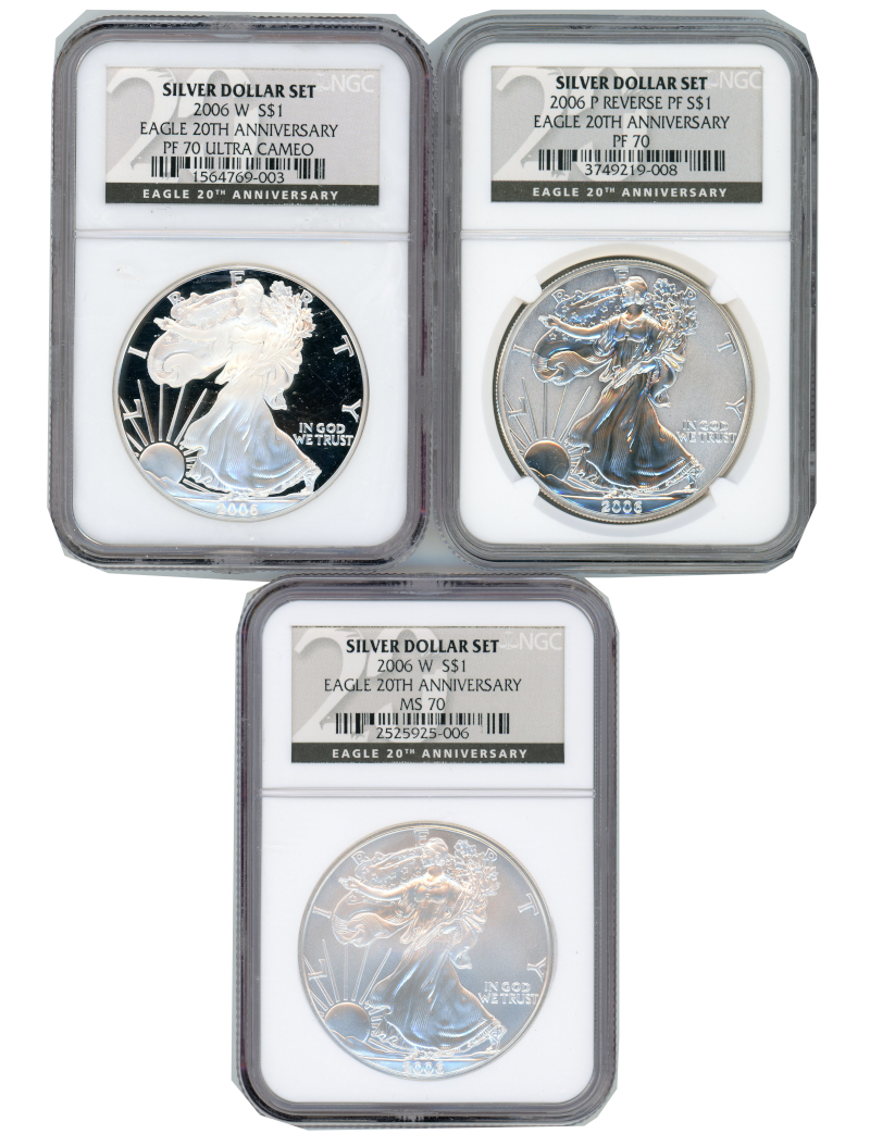 2006-silver-eagle-3-coin-set-