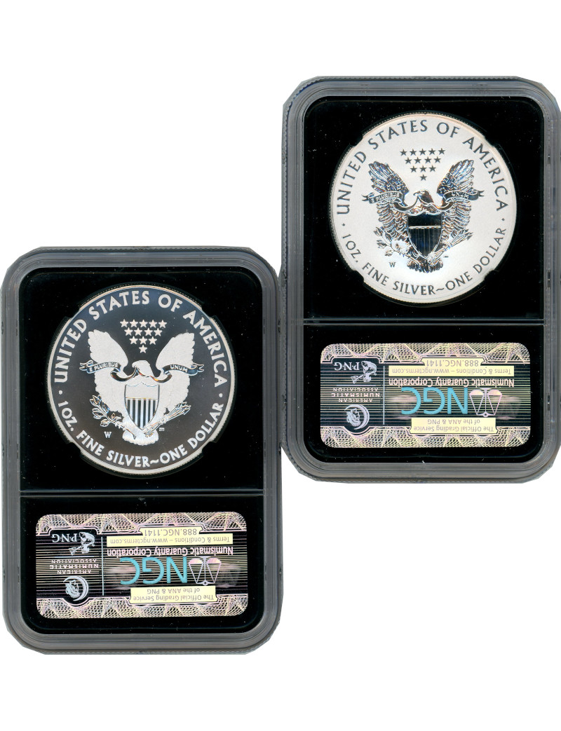 2013-W Silver Eagle West Point Set Early Releases NGC Reverse