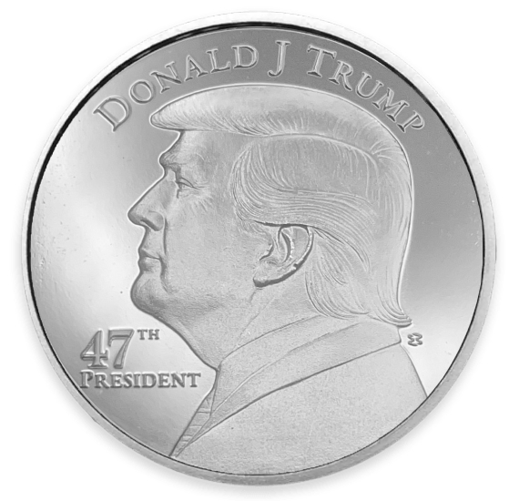 Donald J. Trump 47th President Silver Round BU | LCR Coin