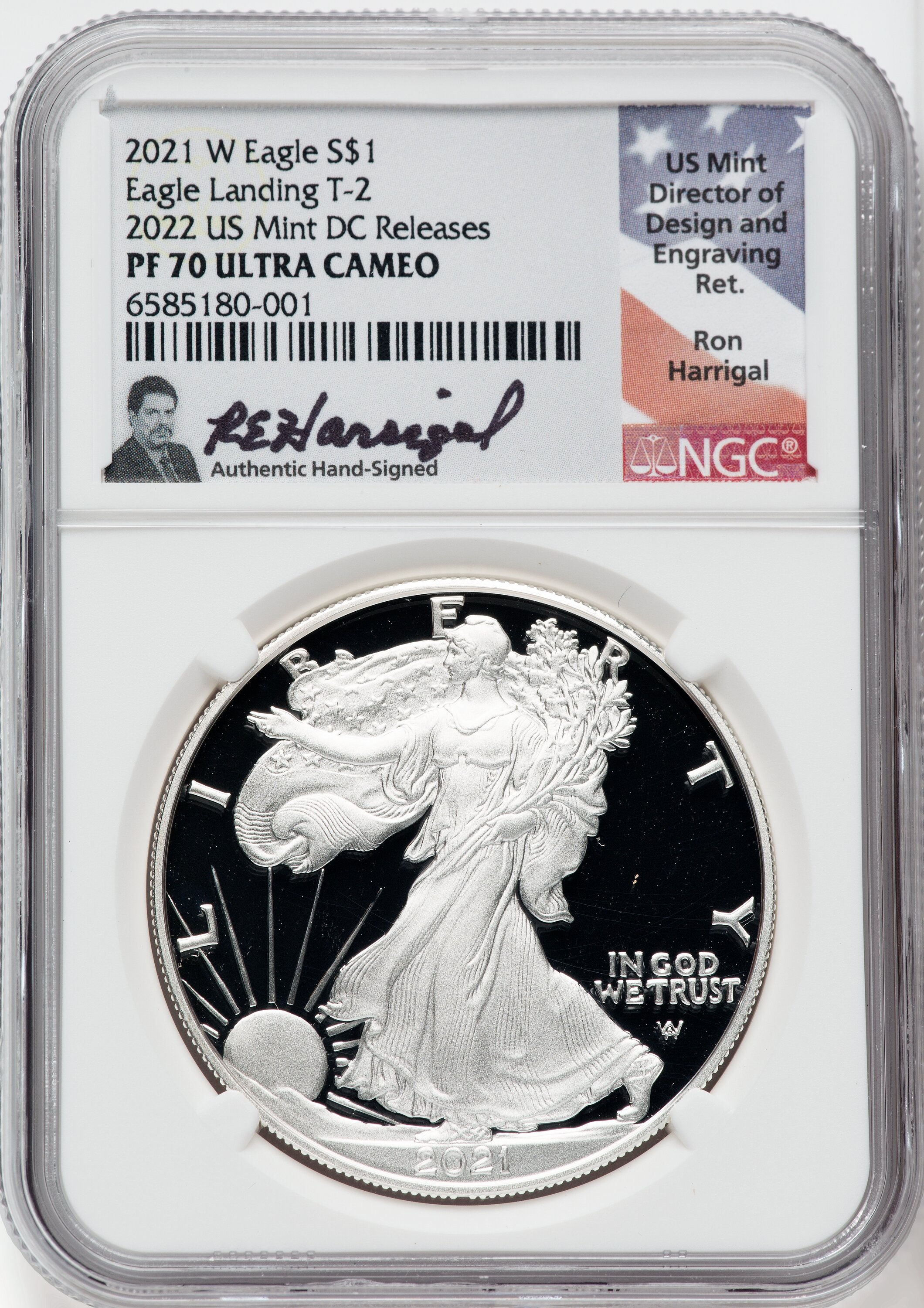 【限定】2021 Colorized American Silver Eagle 2021 1 oz Colorized American Silver Eagle Coin (BU, Type 2) l JM