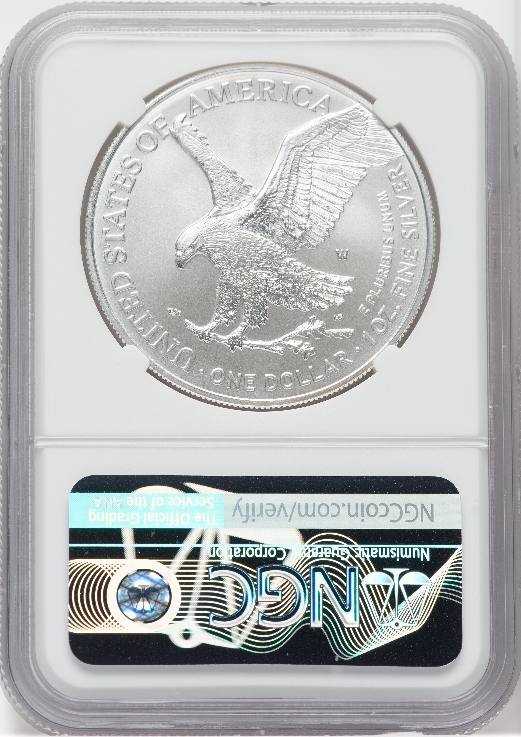 2021 W T2 Burnished Silver Eagle 2022 NGC MS70 Ron Harrigal | LCR Coin
