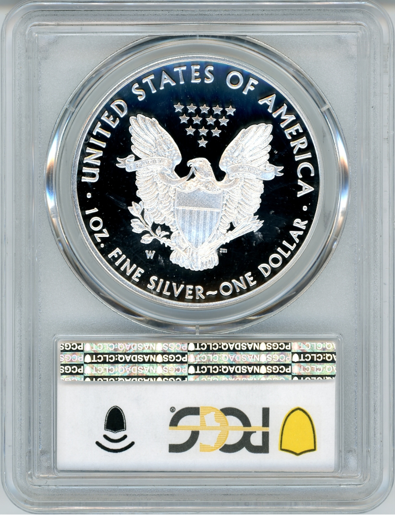 2016-W $1 (2020) Silver Eagle Lettered Edge 30th Anniversary WP