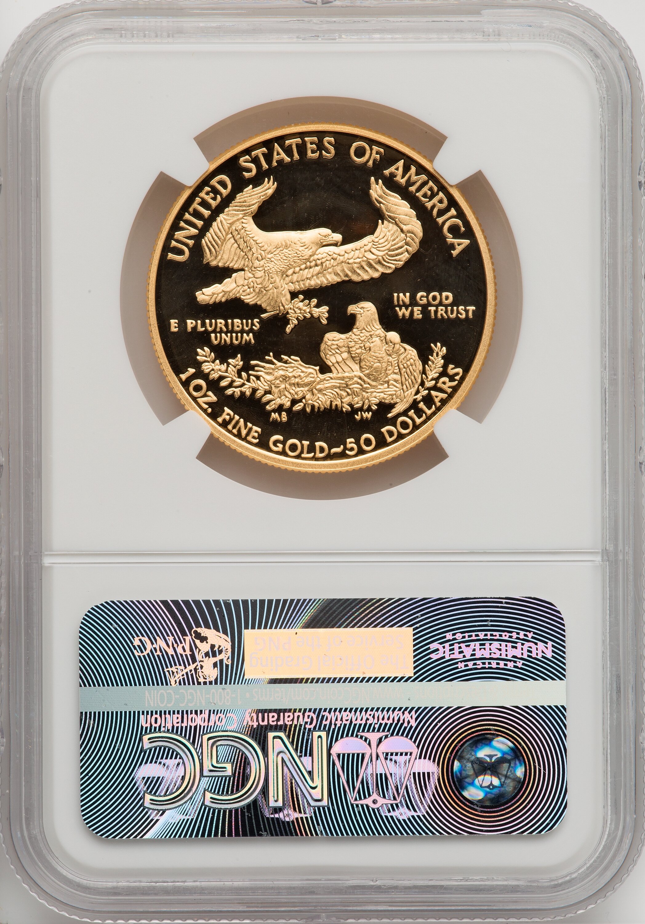 2016-W $50 One-Ounce Gold Eagle NGC PF70 Ultra Cameo Ed Moy - LCR Coin