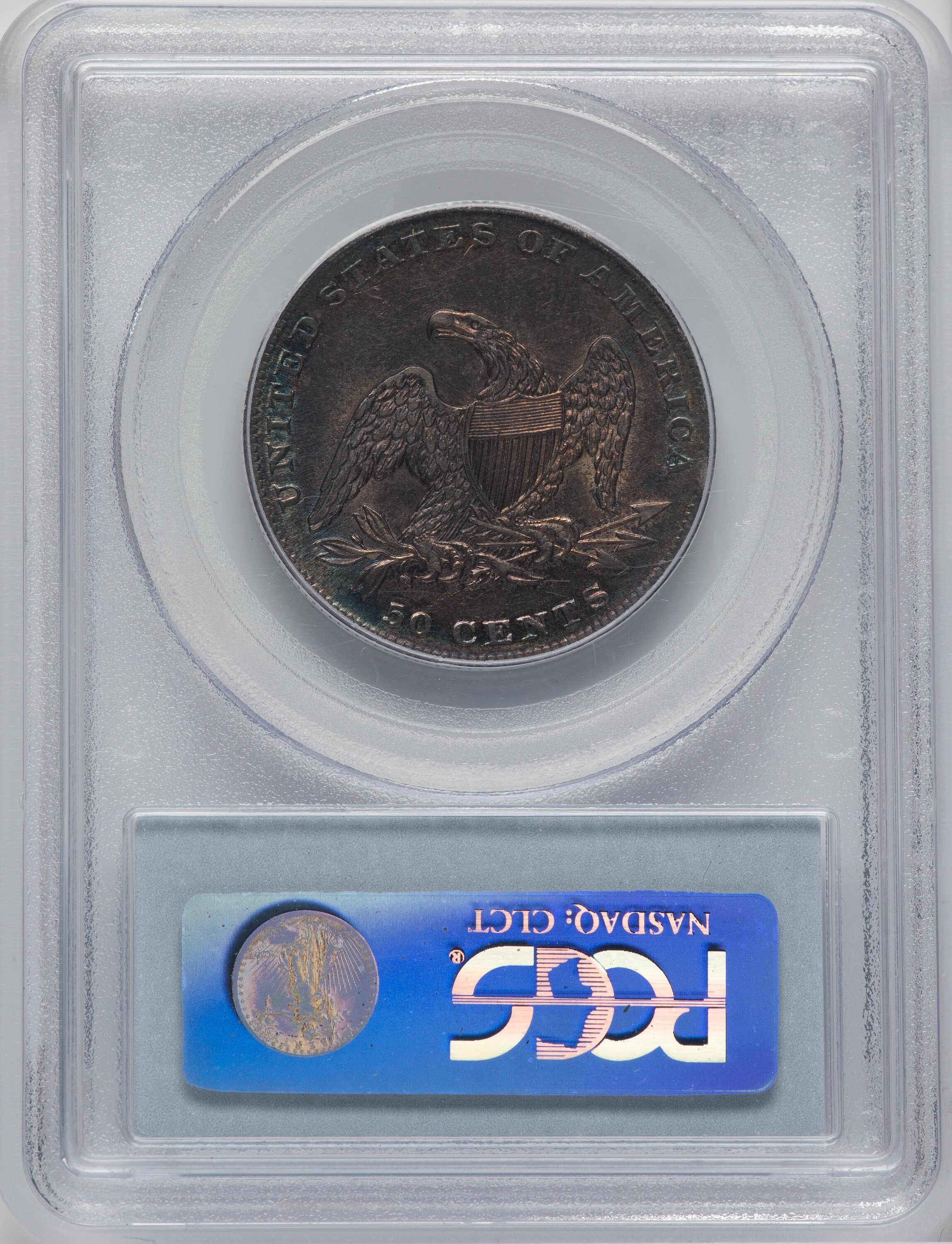 1837 50C Reeded Edge Reeded Edge Half Dollar PCGS AU58 - LCR Coin