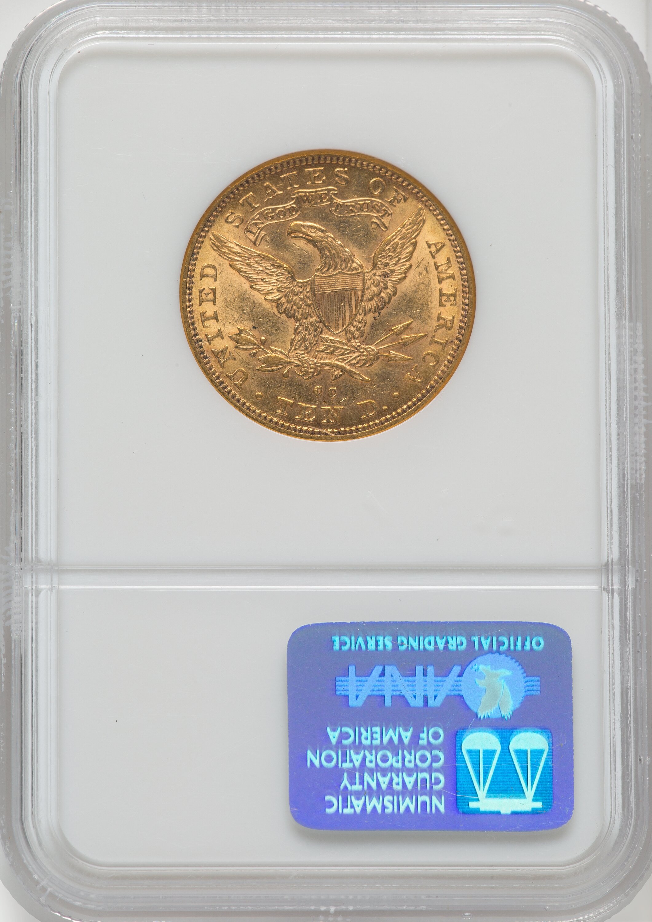 1891-CC $10 Liberty Eagle NGC AU58 - LCR Coin