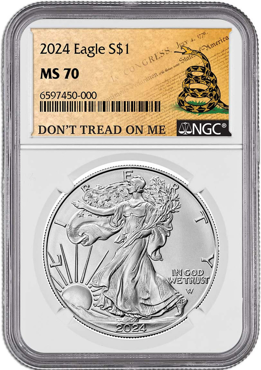 最新作　2024 NGC MS-70 イーグル銀貨　ブラウンラベル 2024 American Silver Eagle NGC MS70 | LCR Coin