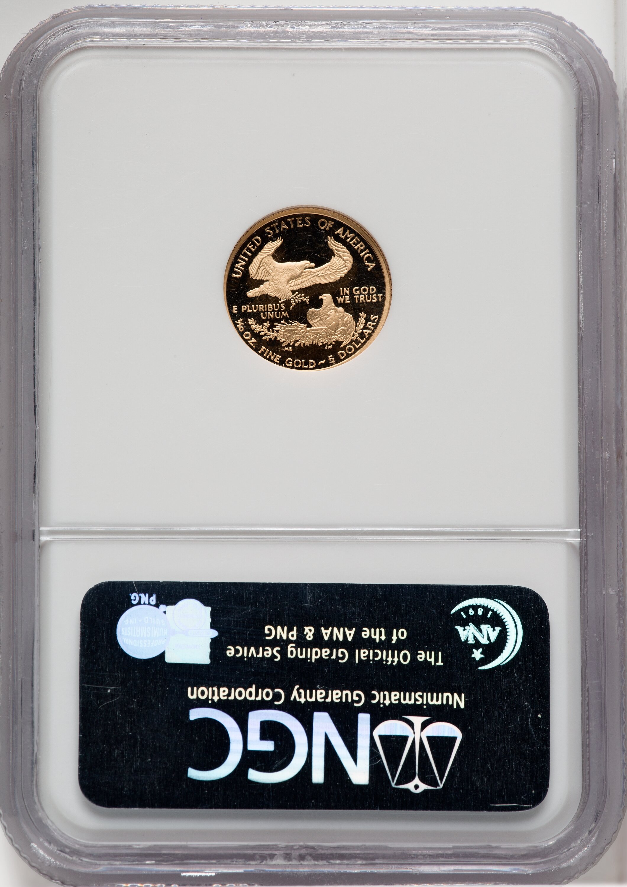 ユーカページ フルーズゴールド ノーマル10点 2004 W $5 Tenth oz Gold American Eagle Brown Label NGC PF70 - LCR Coin