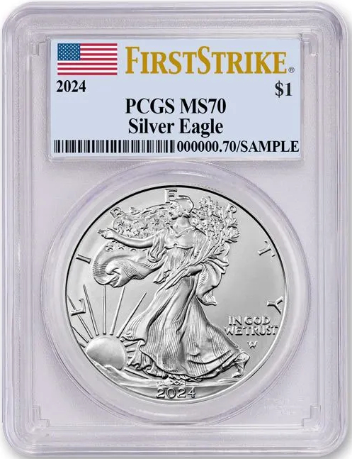 2024 Silver Eagle First Strike PCGS MS70 | LCR Coin