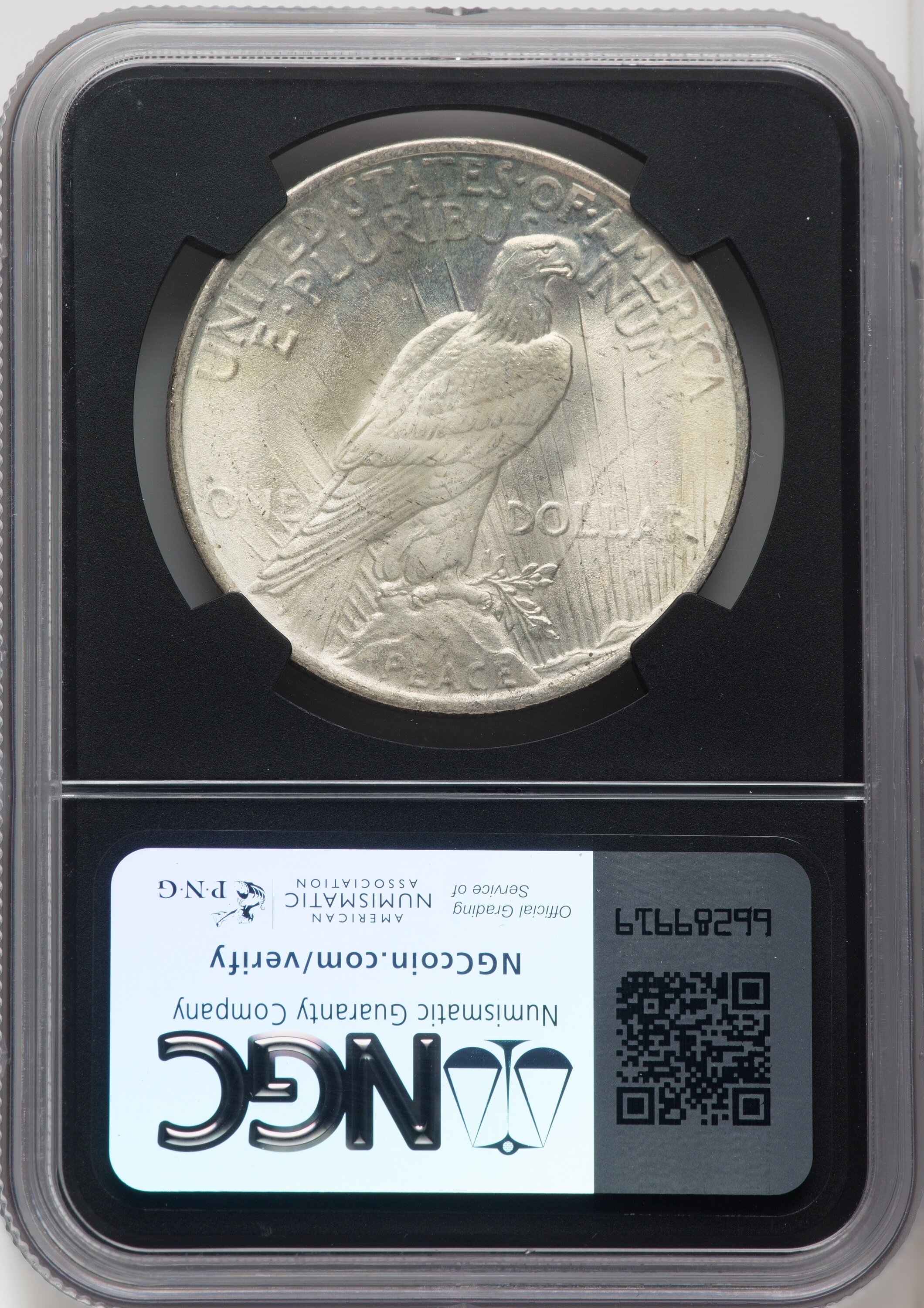 1733. 貴重 ? 1923年 アメリカ リンカーン 麦 1セント 1923 $1 Mike Castle Blk Core Franklin Series Peace Dollar NGC MS67