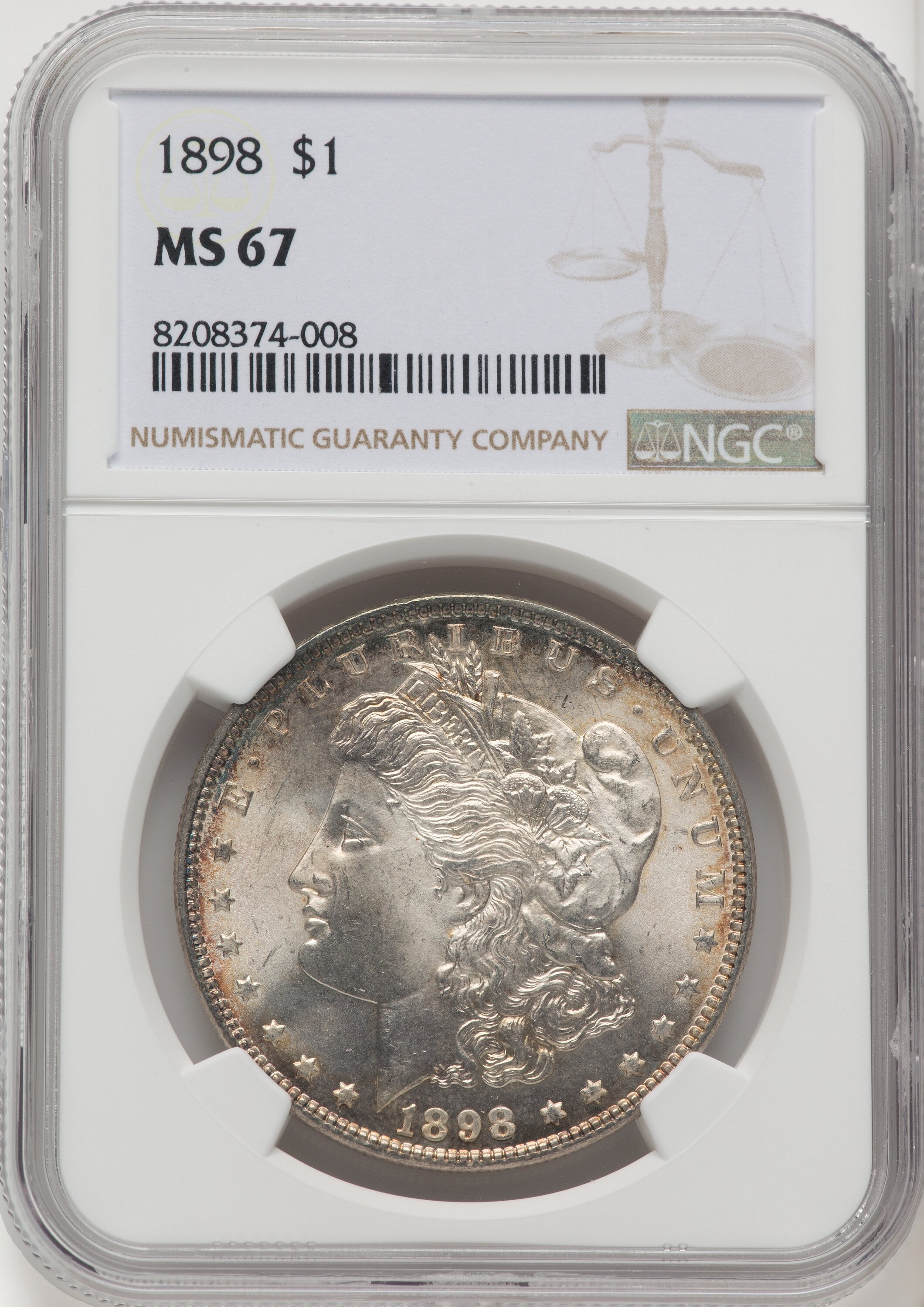 1898 Morgan Dollar NGC MS67 - LCR Coin