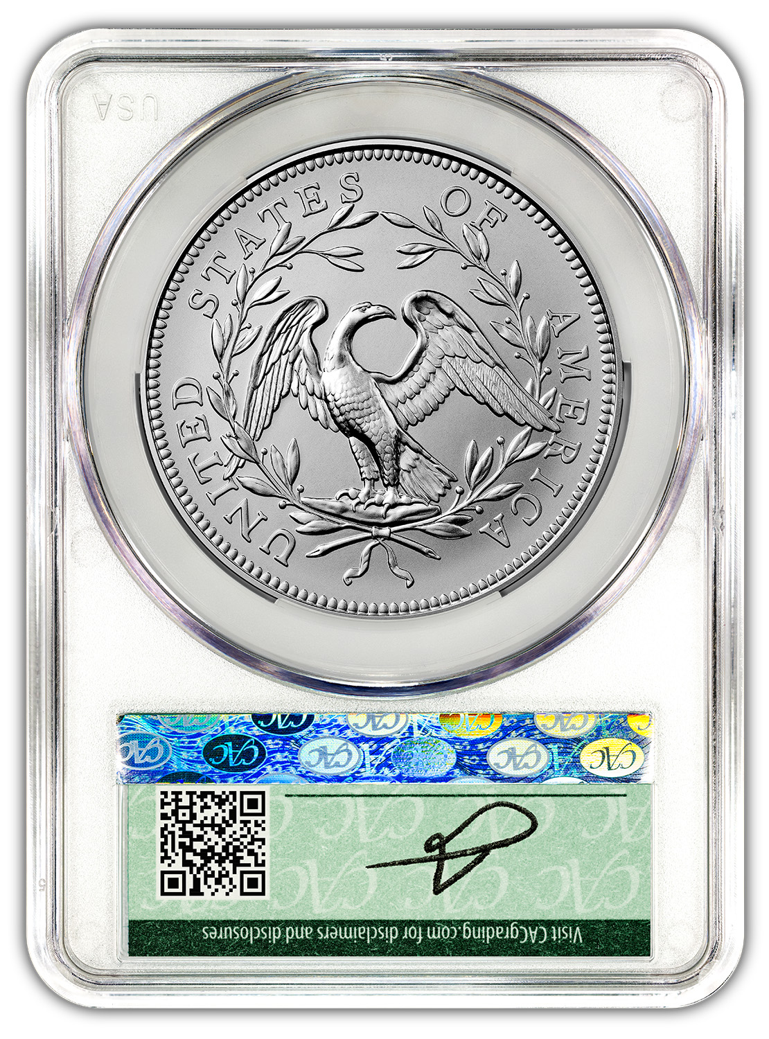 2024 Silver Medal Flowing Hair 230th Anniversary AD CAC MS70 | LCR