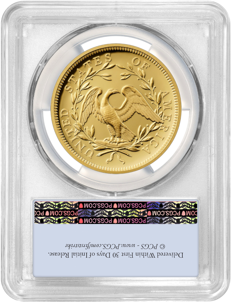 2024-W 230th Anniversary Flowing Hair Gold Dollar FDI PCGS PR70