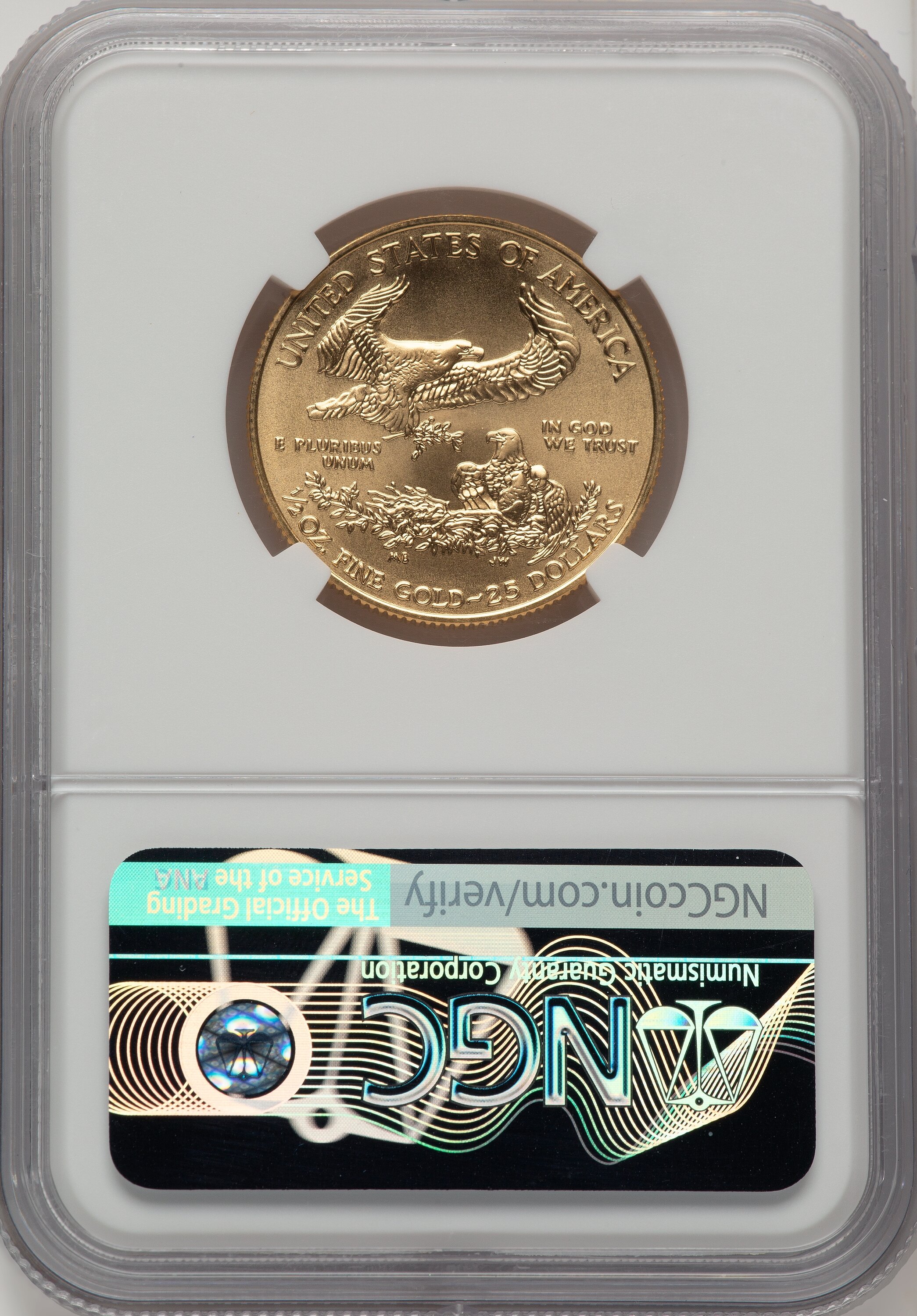2018 $25 Half-Ounce Gold Eagle First Day of Issue FDI 1ST NGC MS70