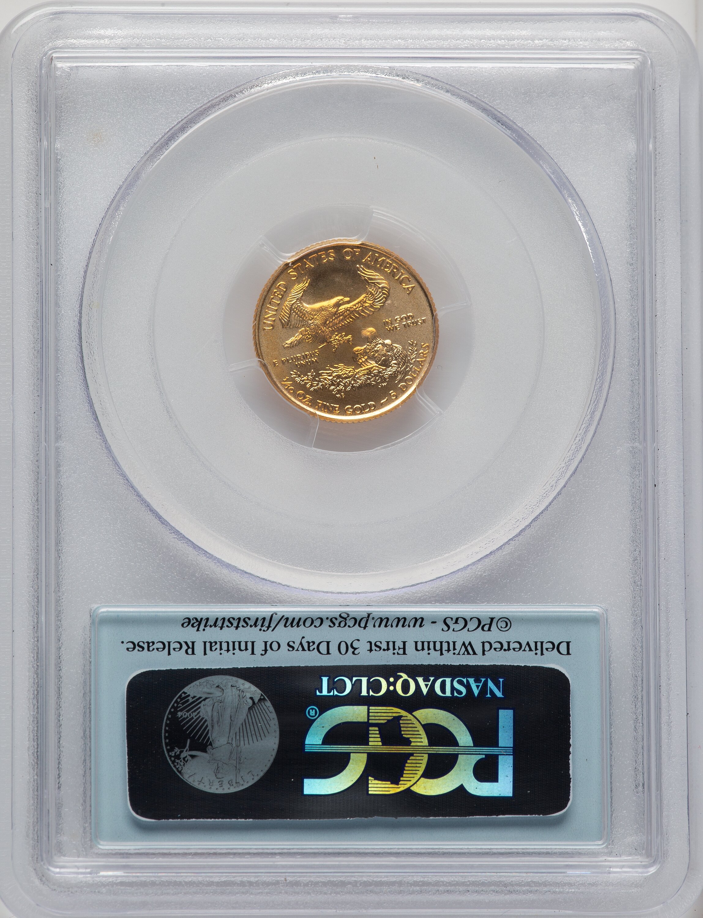 2012 $5 Tenth-Ounce Gold Eagle First Strike FS Flag PCGS MS70
