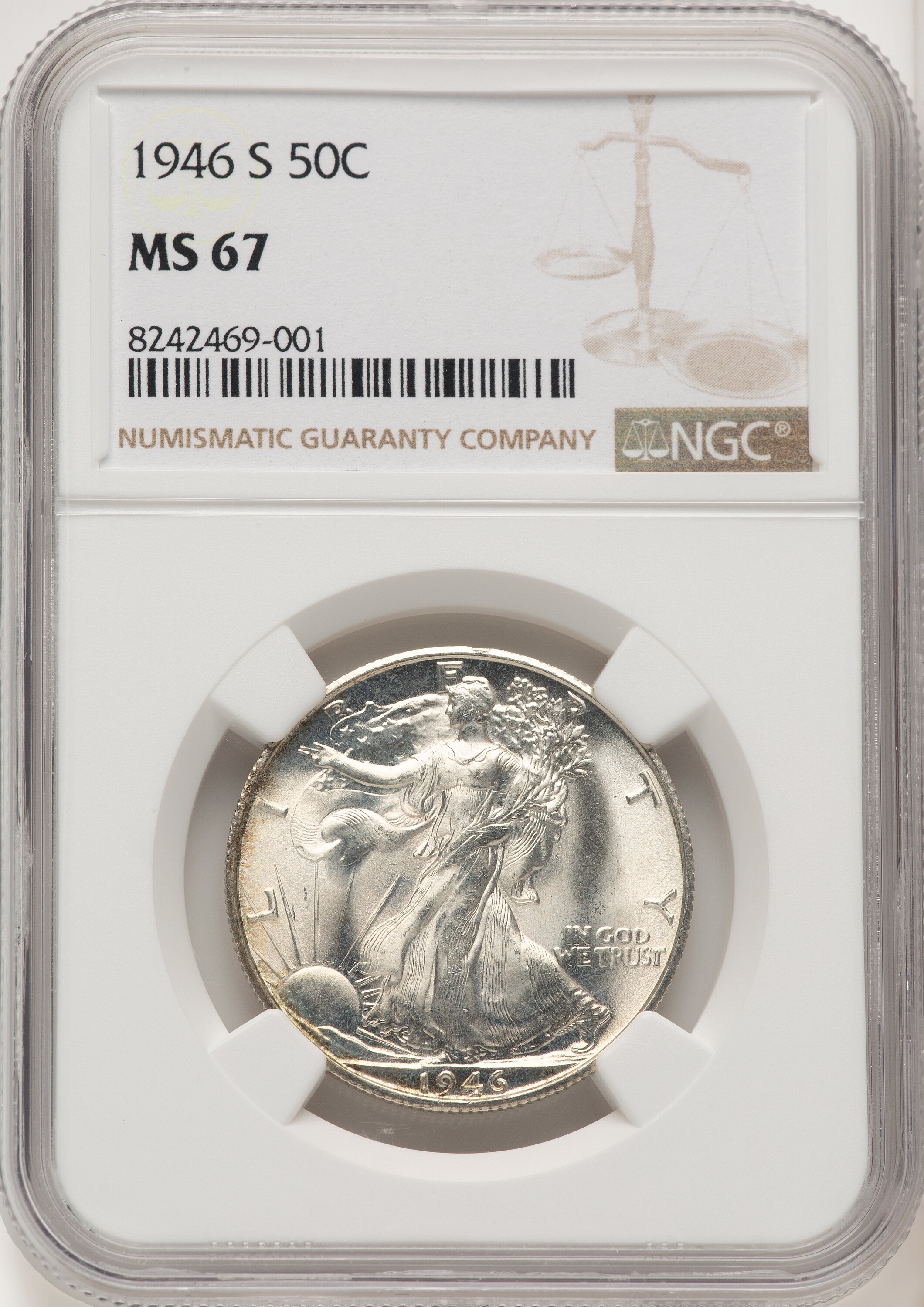 1946-S 50C Walking Liberty Half Dollar NGC MS67 (774742014) - LCR Coin