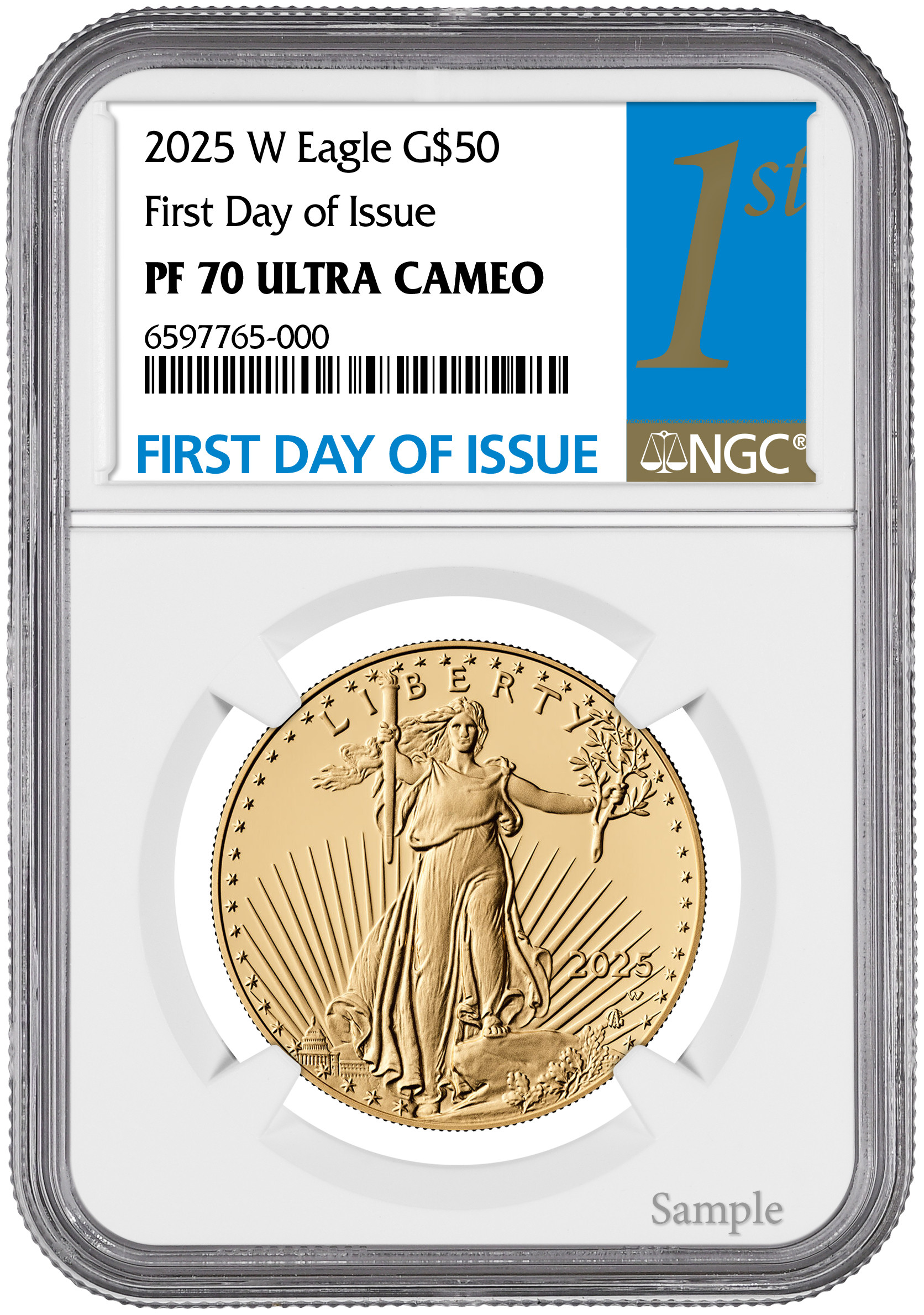 2025 W Proof Gold Eagle FDI NGC PF70 Ultra Cameo | LCR Coin