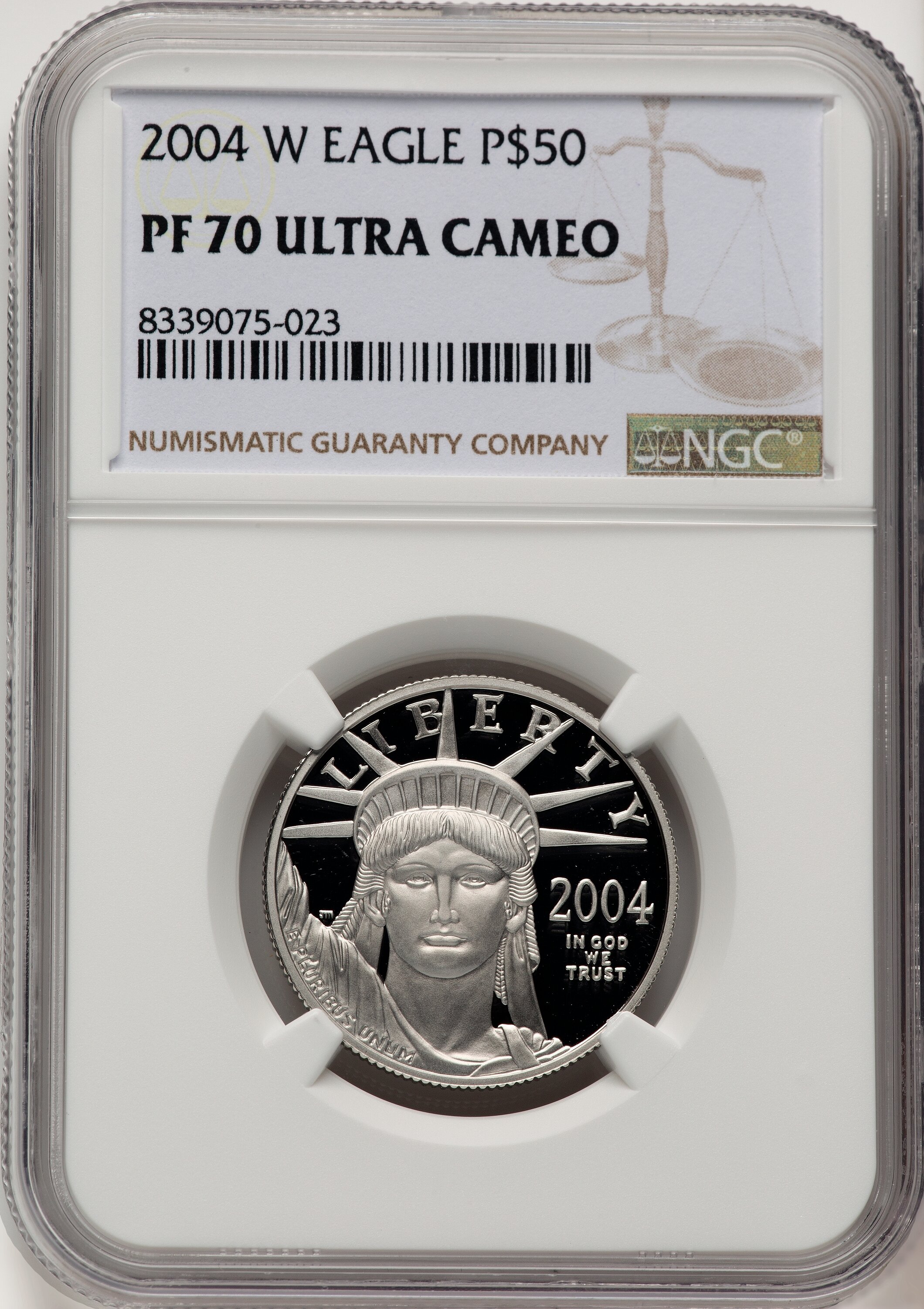 2004-W P$50 Half-Ounce Platinum Eagle Brown Label NGC PF70 - LCR Coin