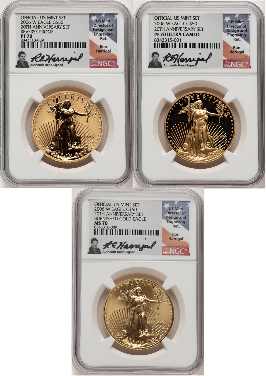 2003 Platinum Coin Set($25なし) 2003 Platinum Eagle 4-Coin Set | Proof 70 | .9995 Platinum