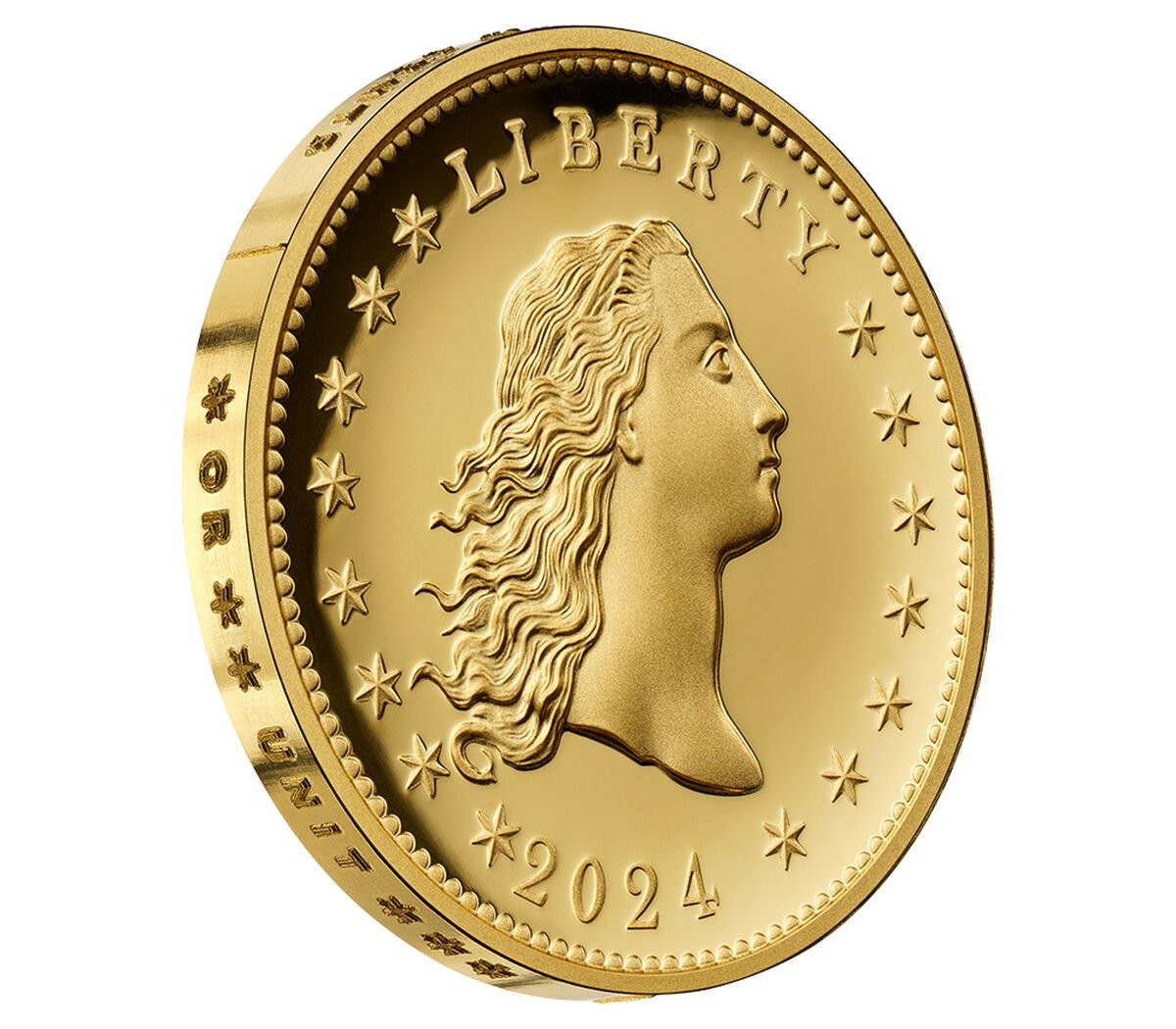 定価10万 plussound gold silver Type 6Litz 2024-W 230th Anniversary Flowing Hair Gold Dollar AR NGC PF70
