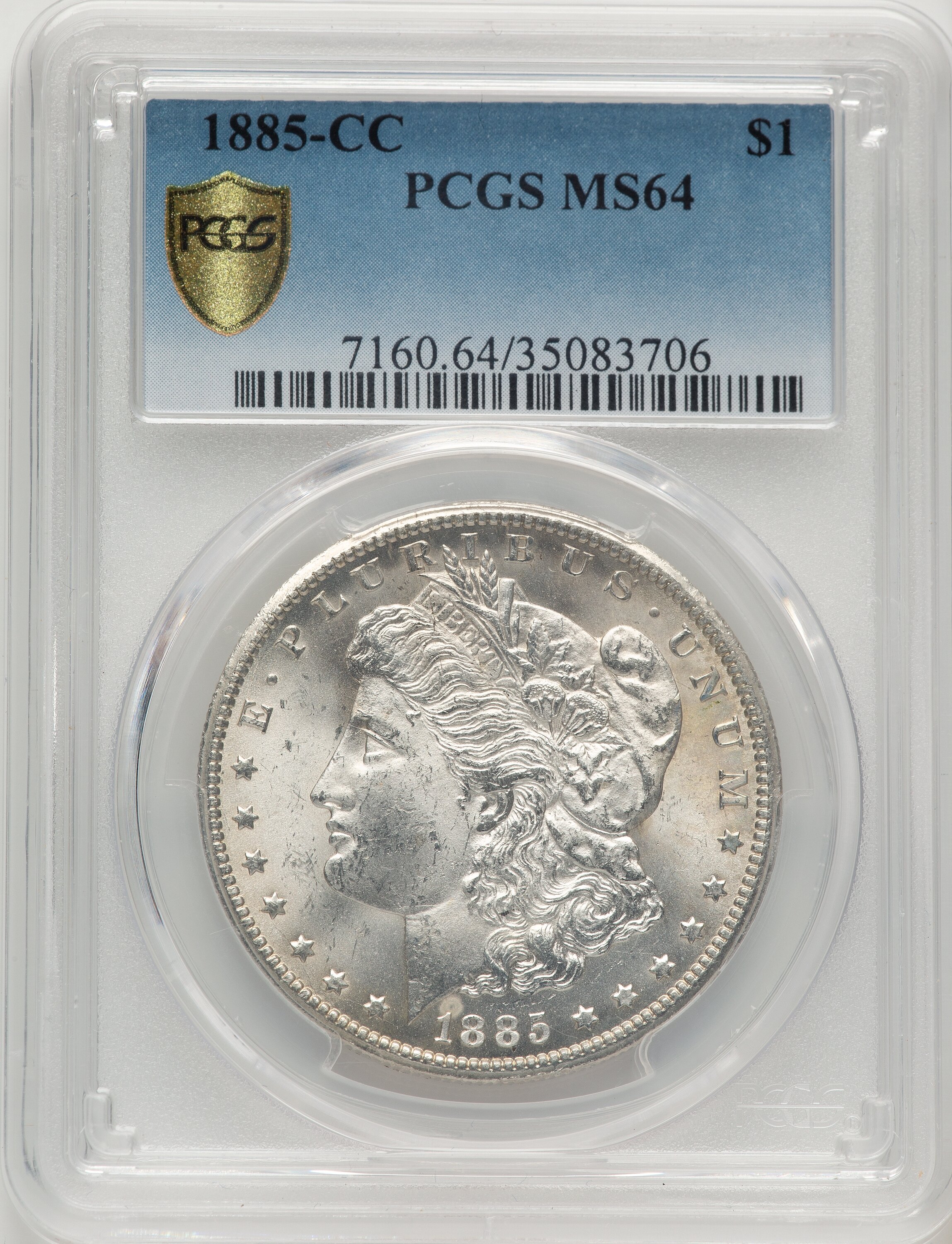 1885-CC Morgan Dollar PCGS MS64 (506461007) - LCR Coin