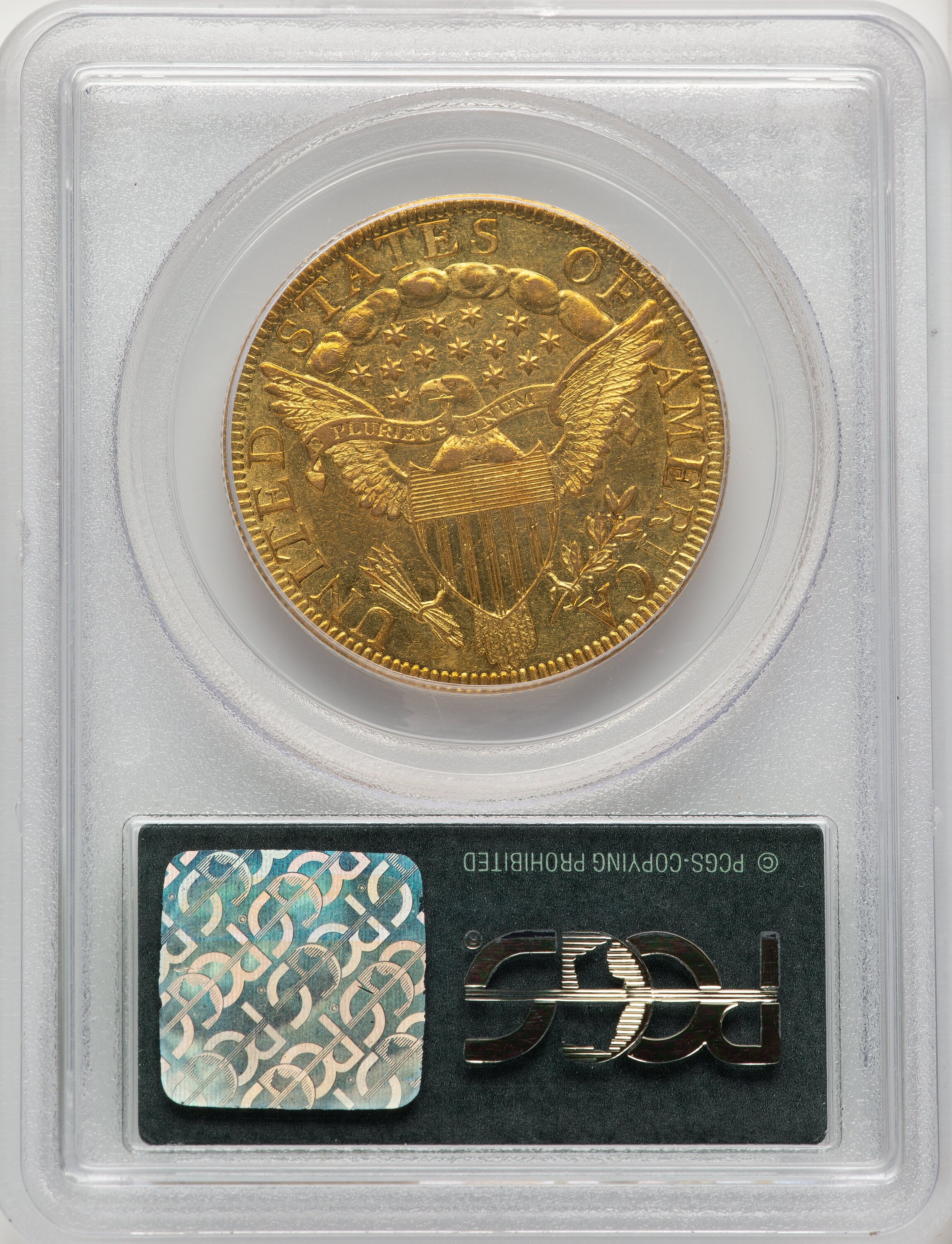 1798/7 $10 7x6 STARS Early Eagle PCGS AU58 - LCR Coin