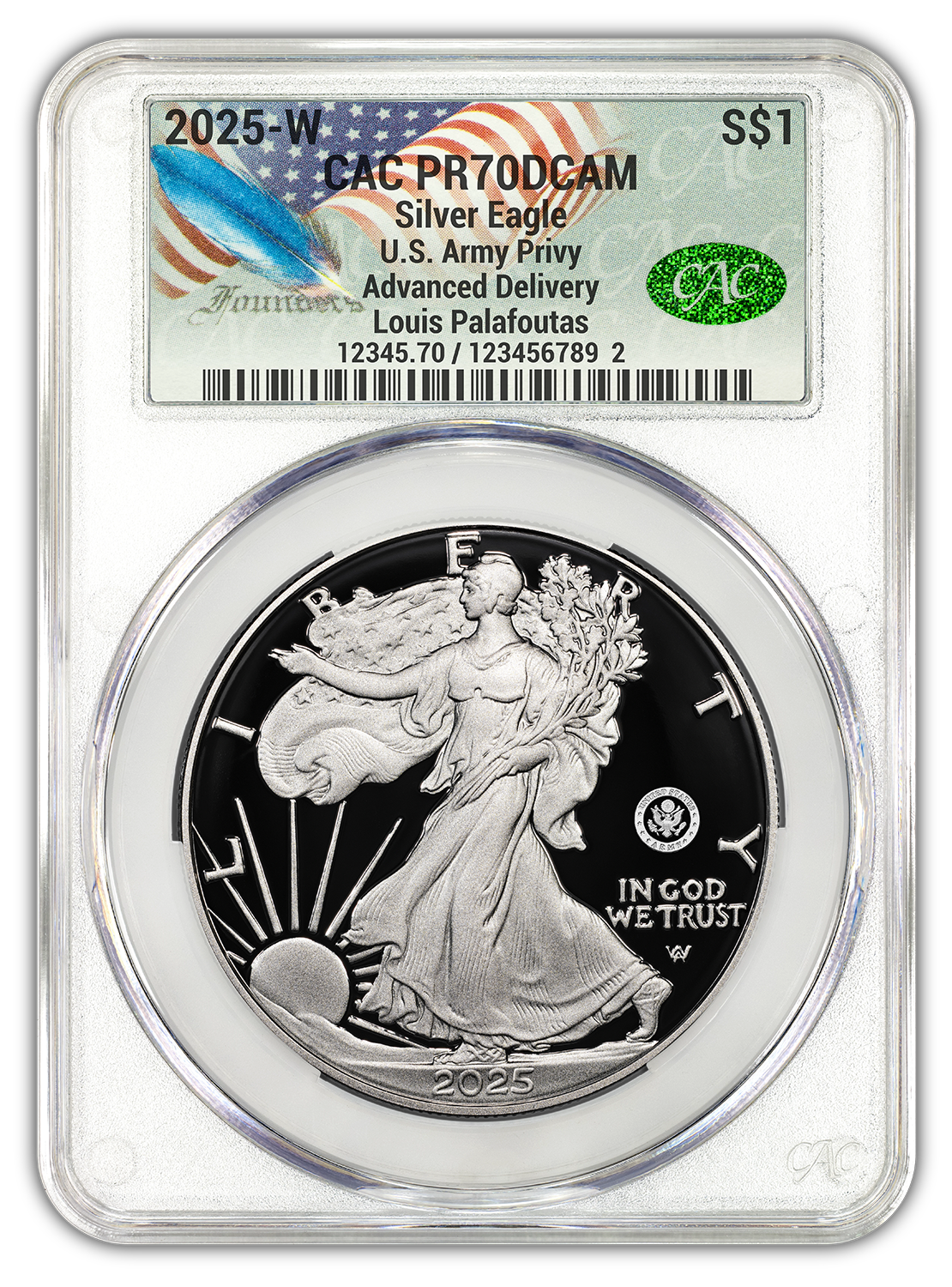 2023-W 1 oz Proof Silver American Eagle PR-70 PCGS (FDI