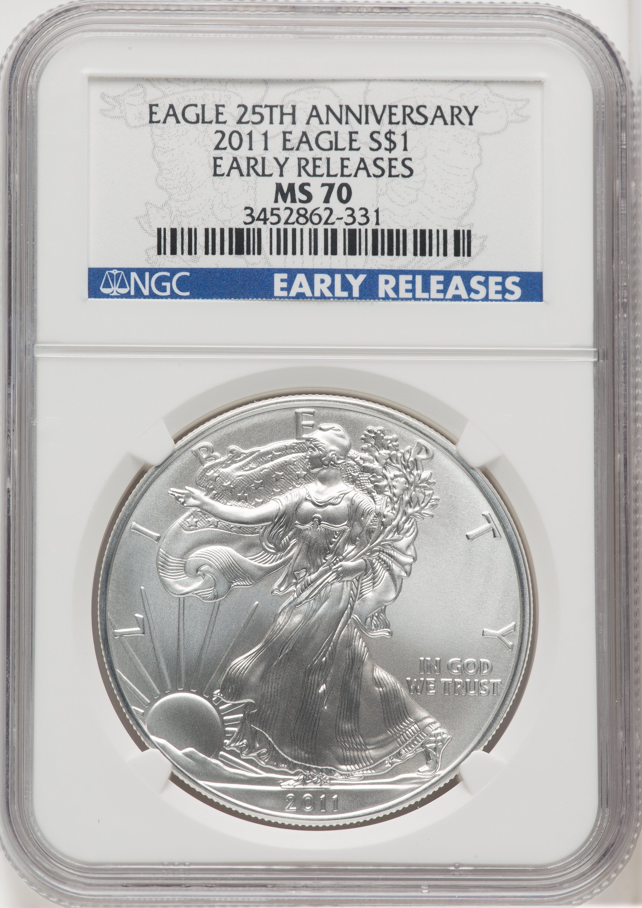 「訳あり」NGC MS70 2011 イーグル銀貨 EARLY RELEASES 訳あり」NGC MS70 2011 イーグル銀貨 EARLY RELEASES - メルカリ