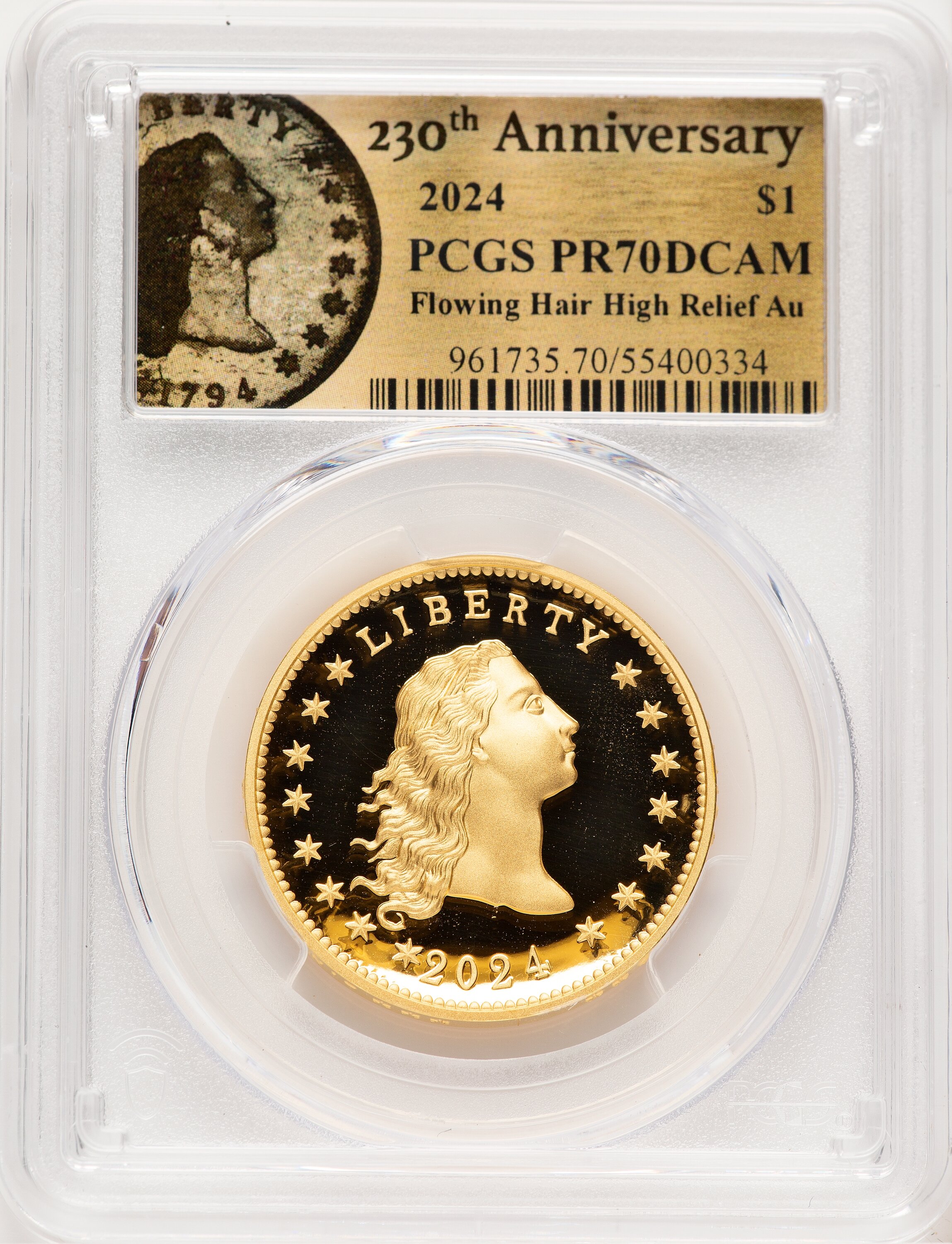 1849 ゴッドレスブローリン PCGS AU Details Cleaned 1849-C G$1 Closed Wreath (Regular Strike) Gold Dollar - PCGS