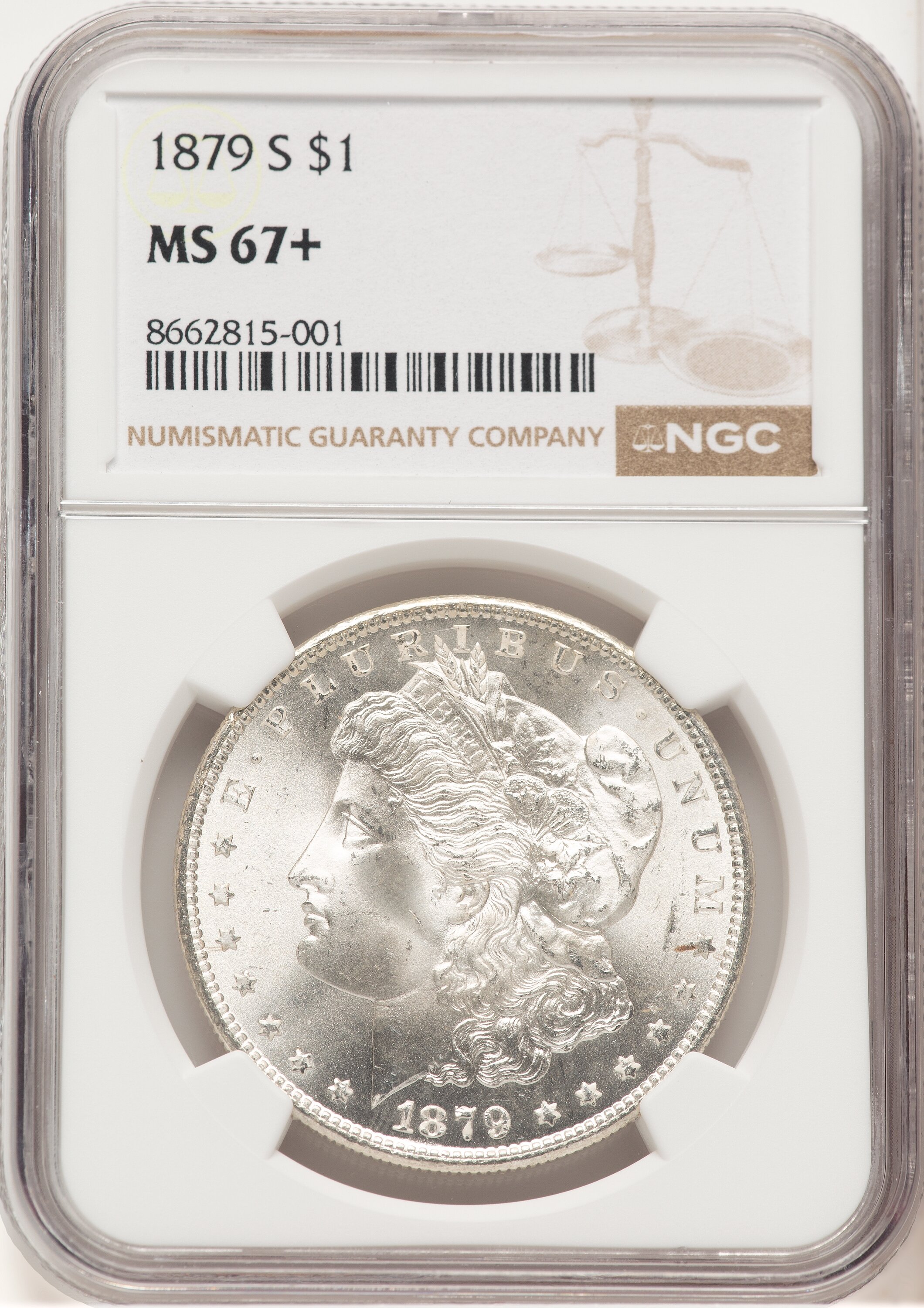 1879-S Morgan Dollar NGC MS67+ (778971038) - LCR Coin