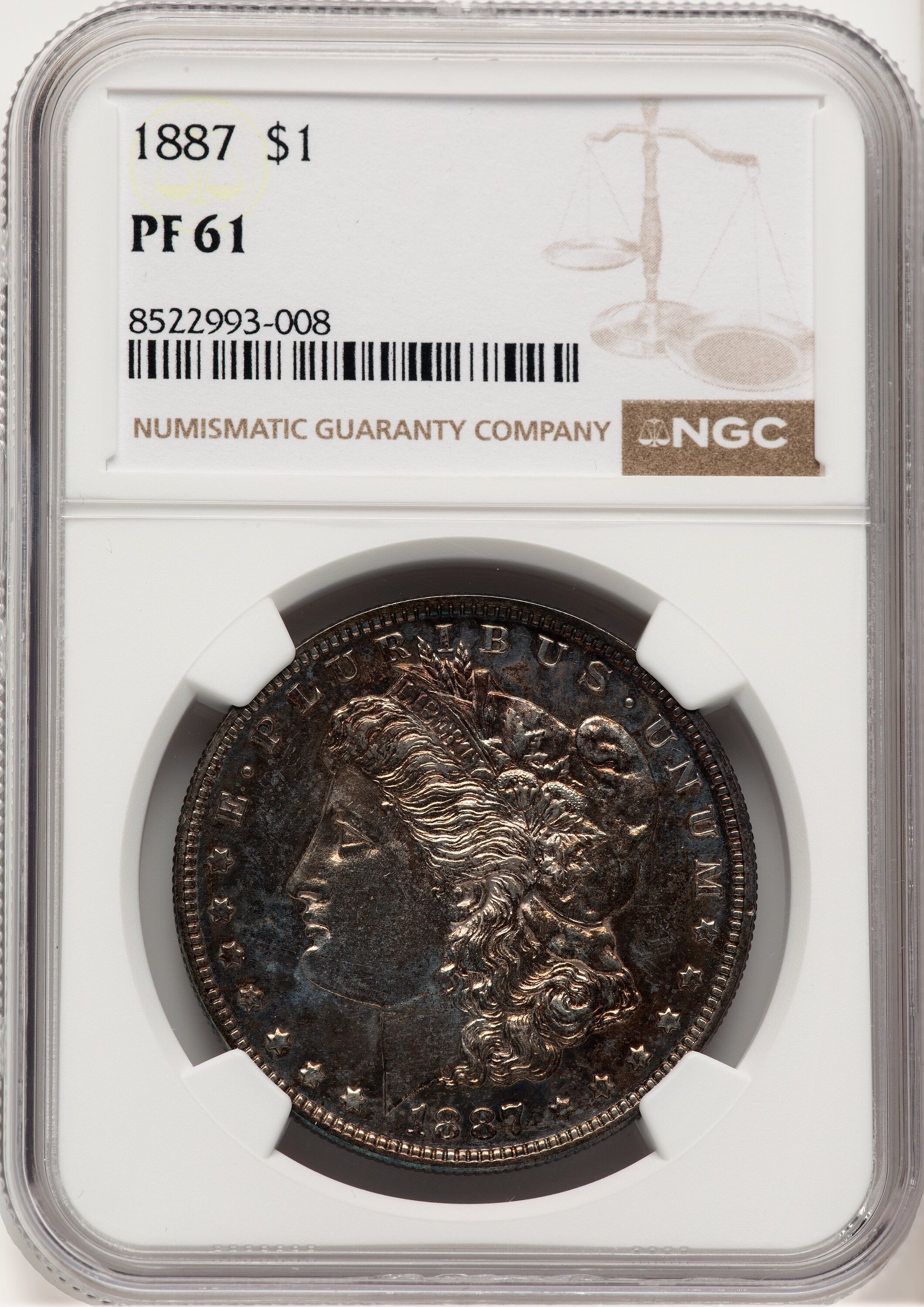 1887 Proof Morgan Dollar NGC PR61 - LCR Coin