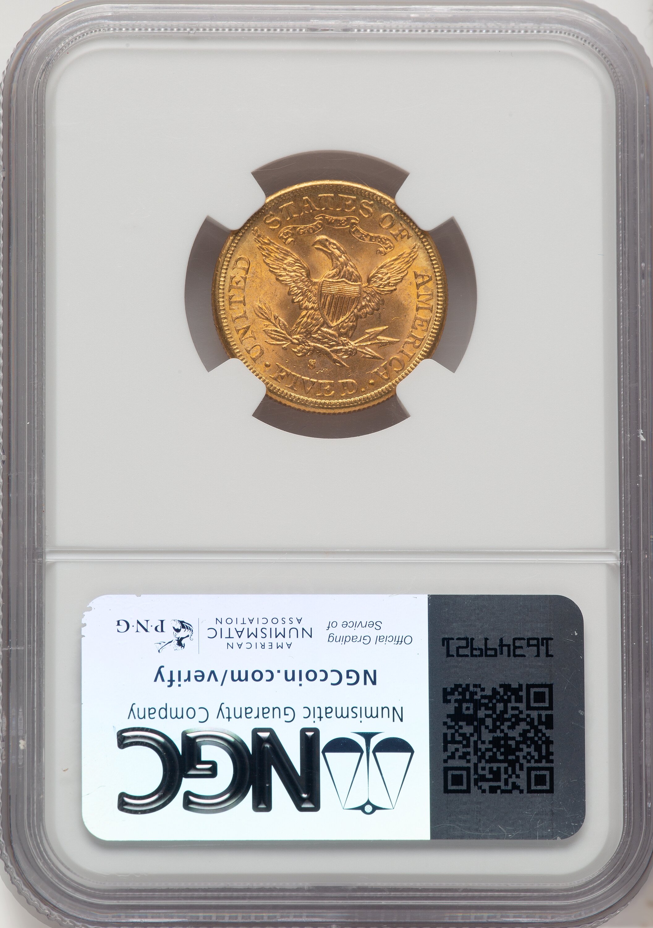 1885-S $5 Liberty Half Eagle NGC MS67 - LCR Coin
