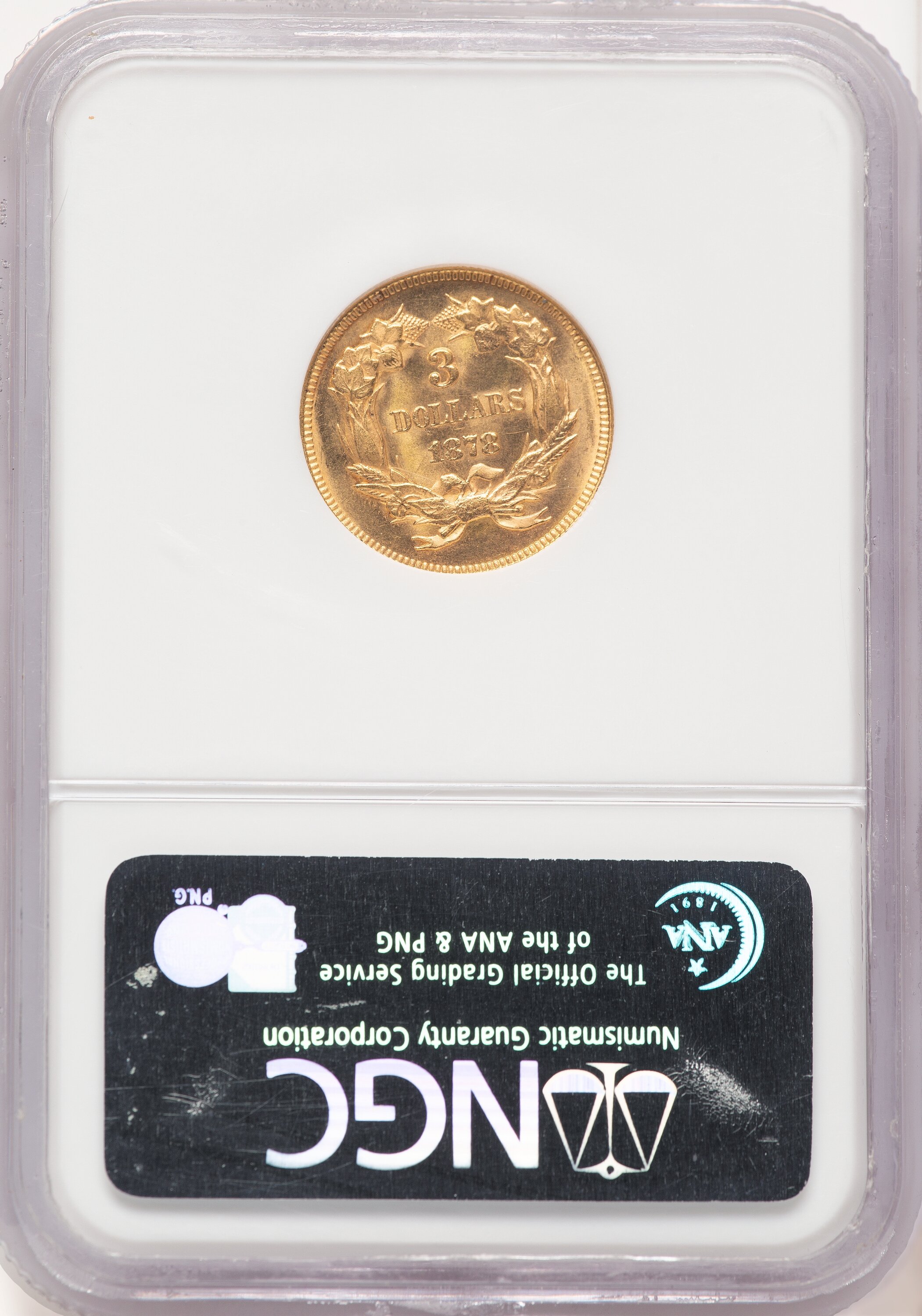 1878 $3 Three Dollar Gold Pieces NGC MS65 - LCR Coin