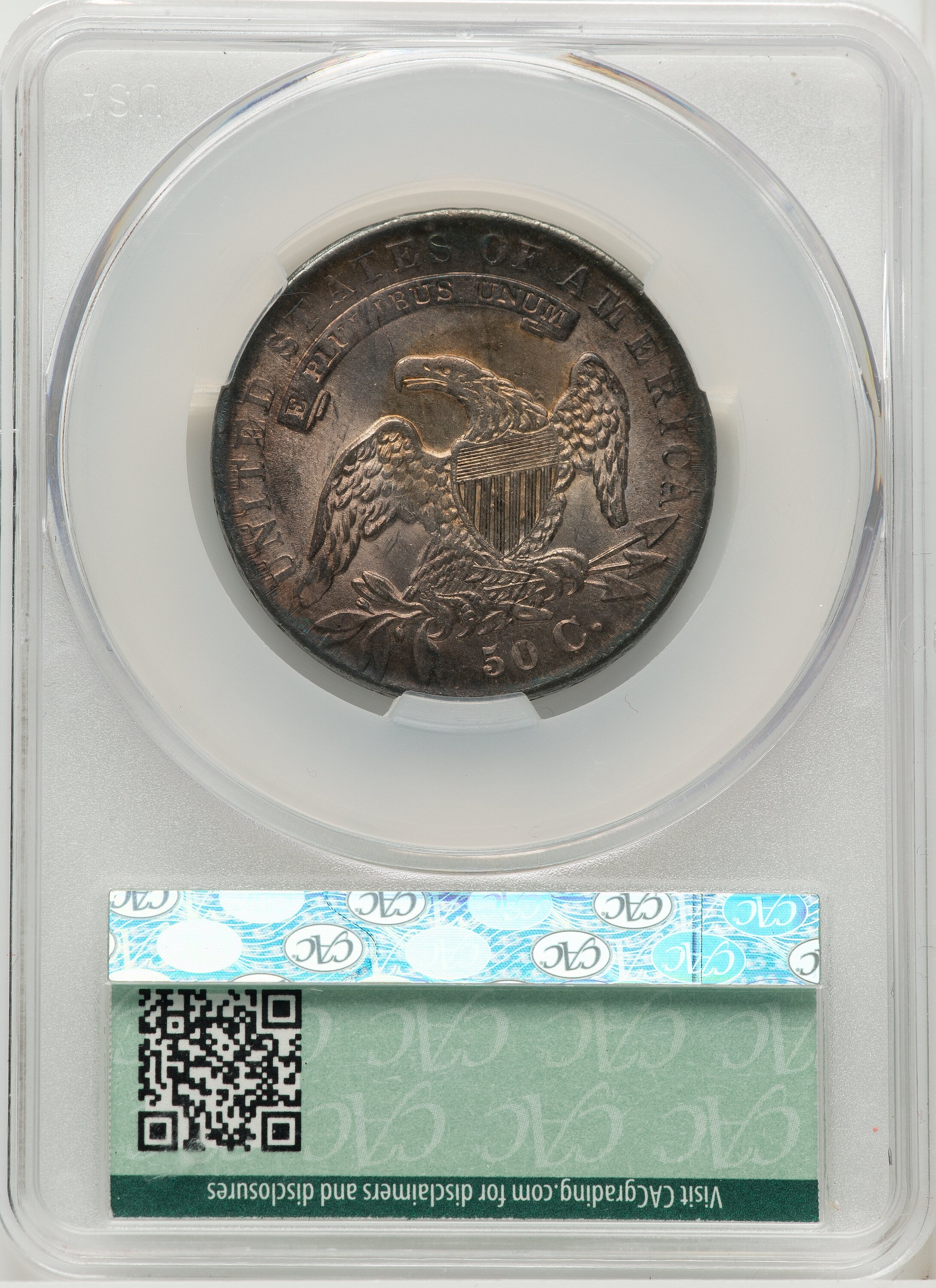 1836 50C Letter Edge Bust Half Dollar CACG MS62 - LCR Coin