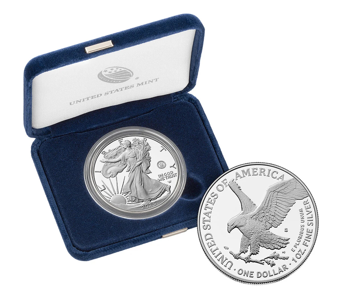 2025-S Silver Eagle 250th Anniversary U.S. Navy Privy Box & COA
