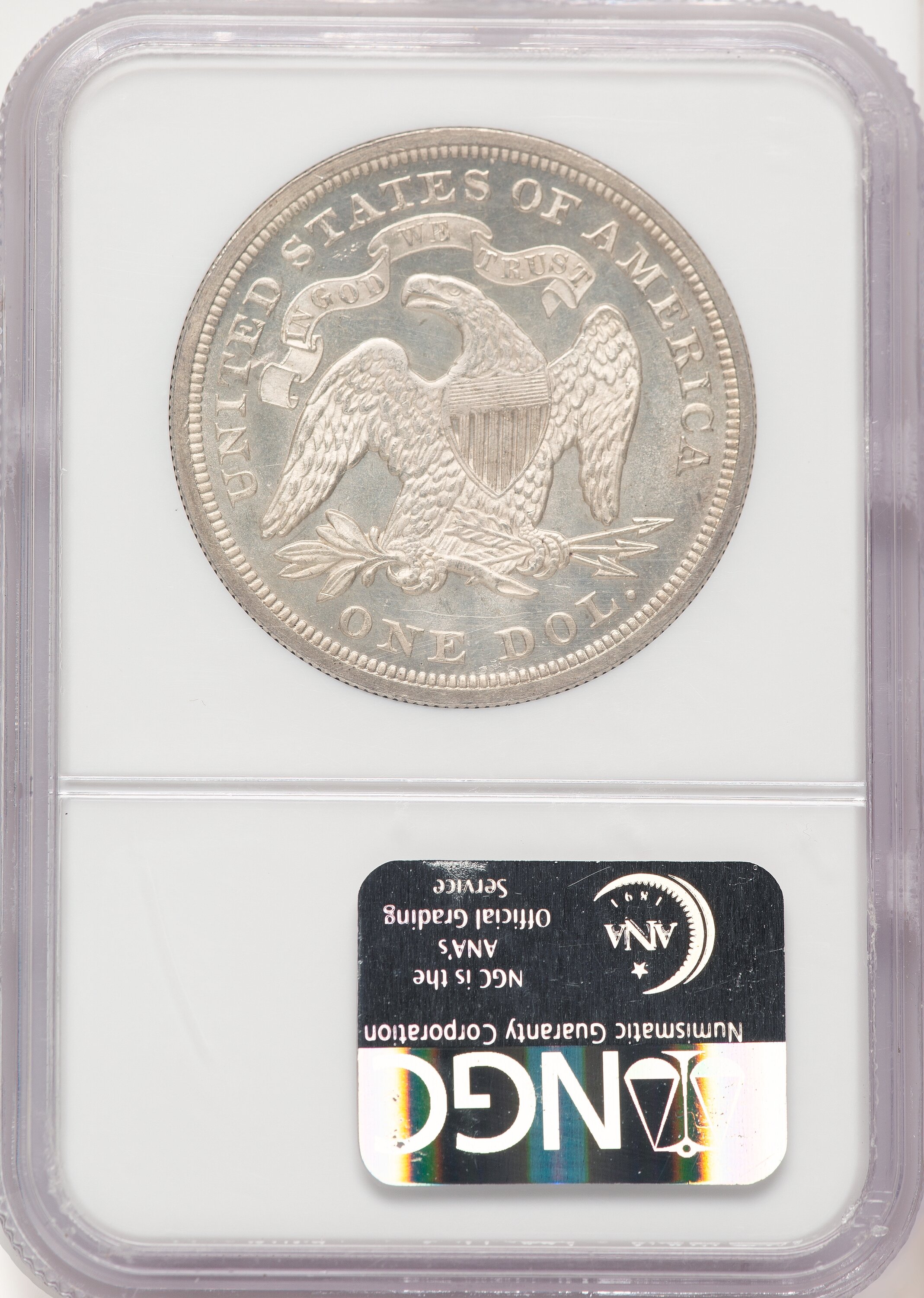 1869 Seated Dollar NGC MS65 - LCR Coin