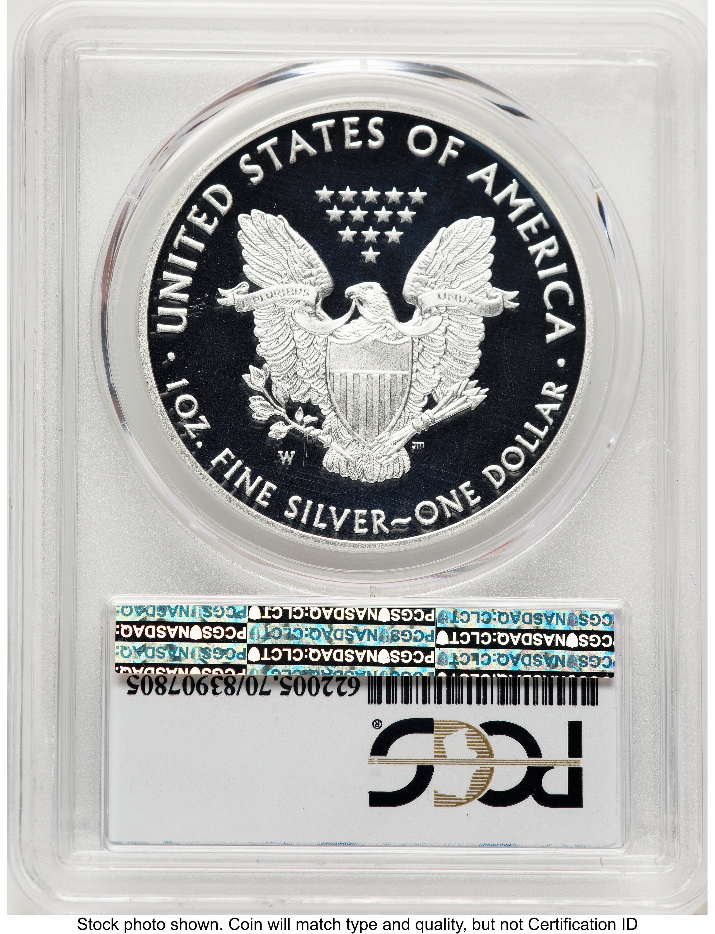 2017-W Proof Silver Eagle 1 oz FS Eagle Label PCGS PR70 - LCR Coin